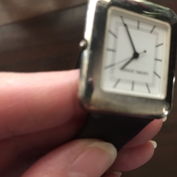 GEORG JENSEN Unisex sterling watch. Battery. Hardly worn. Lena Munthe design 354 - Picture 9 of 11
